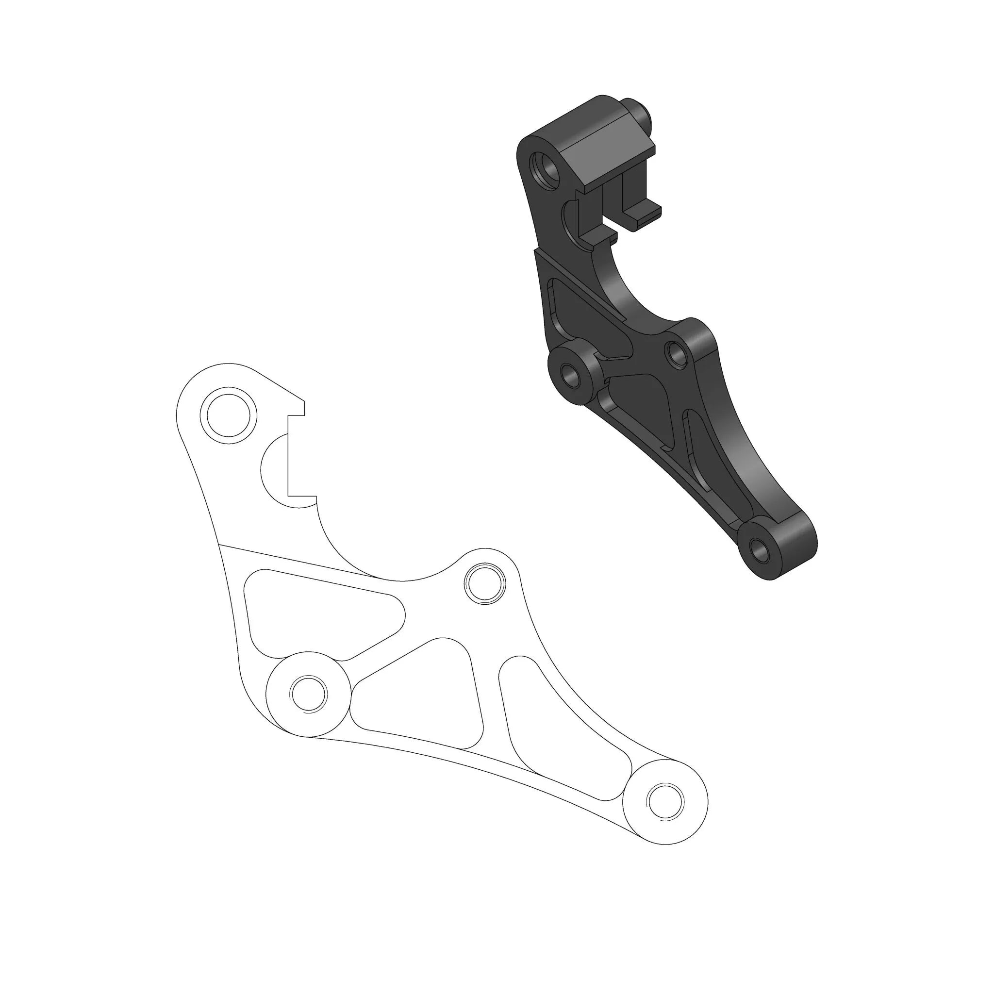 Moto-master Supermoto Street Rotor Adapter Bracket