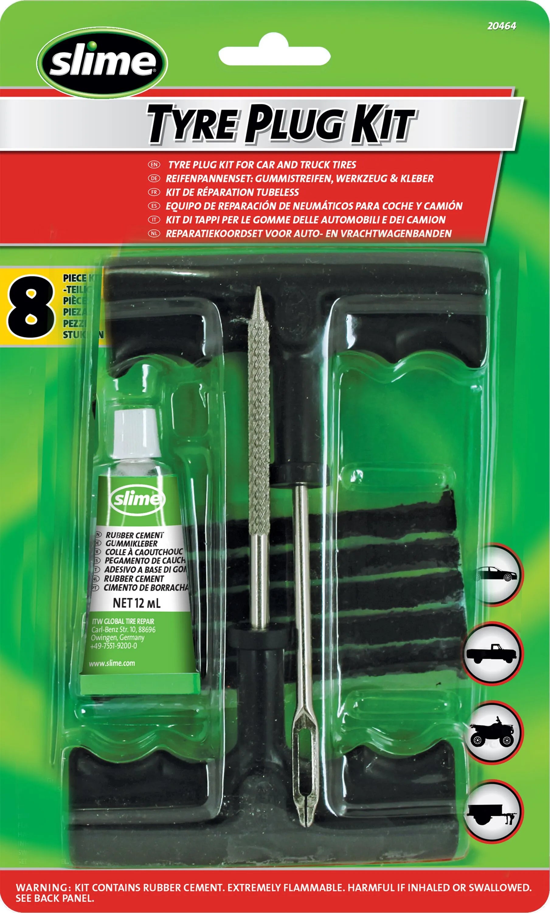 SLIME T-Handle Tubeless Tire Repair Kit