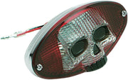 Drag Specialties Red & Clear Skull Taillight