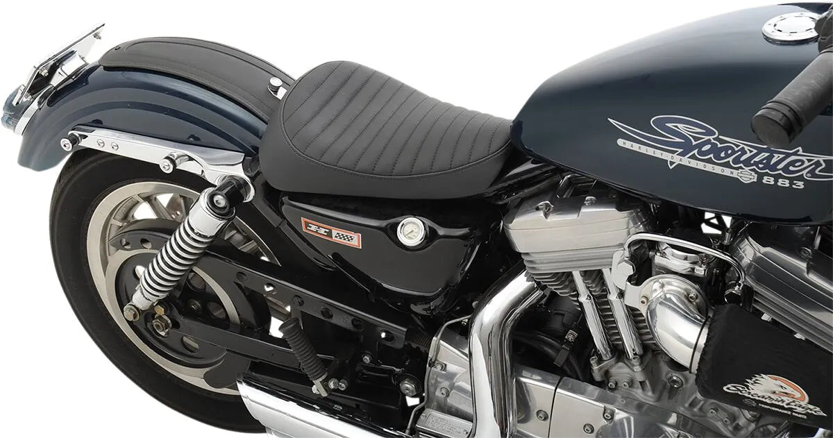 Drag Specialties Front Solo Vinyl Seat - For Harley Davidson