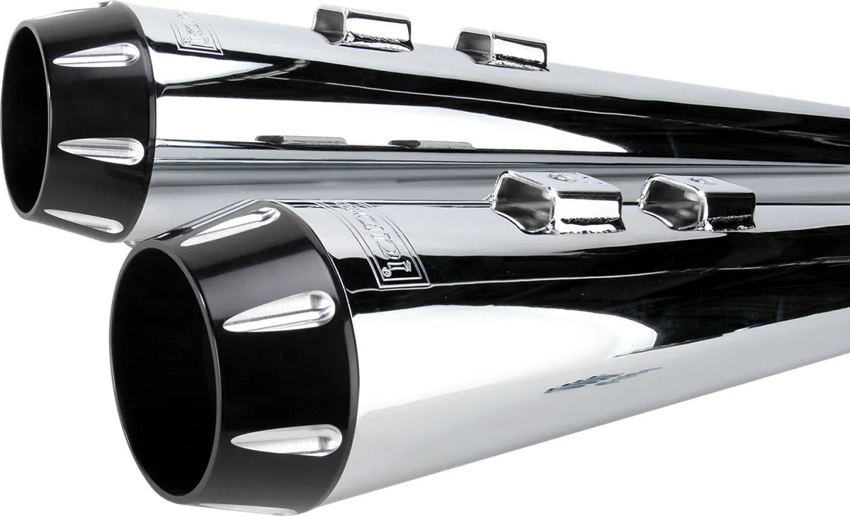 Bassani Xhaust Megaphone Slip-on Lyddæmpere - Krom