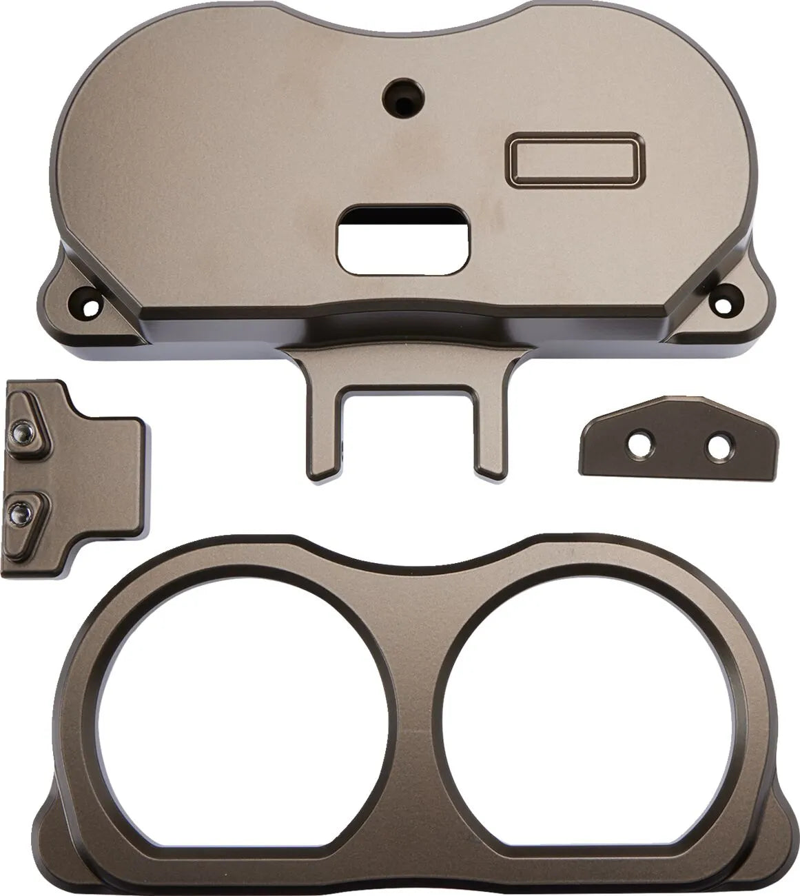 La Choppers Dual Gauge Mount For Risers