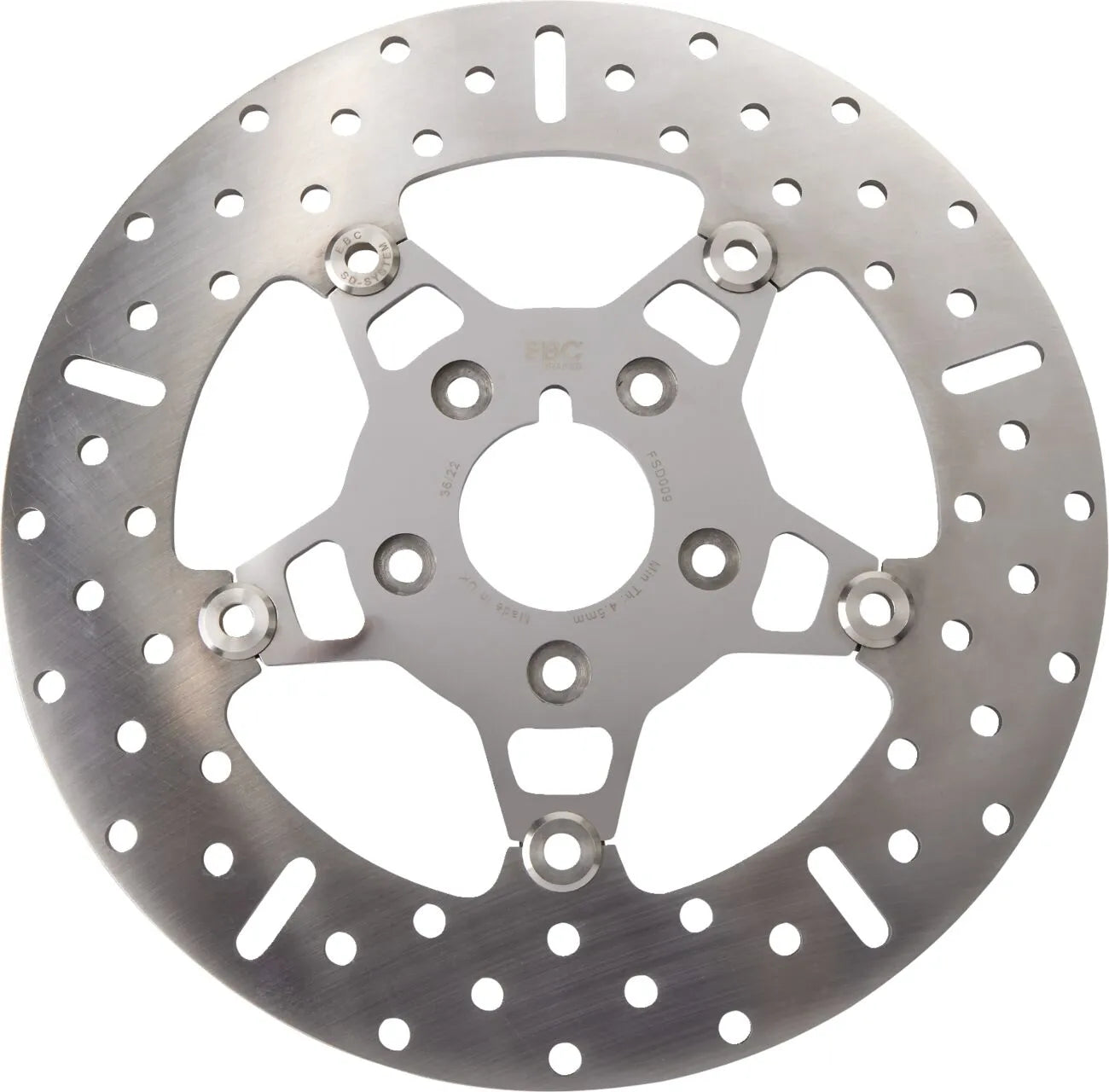 Ebc Fsd Series Rustfrit Stål Forreste Bremse Rotor Til Big Twins - Foran