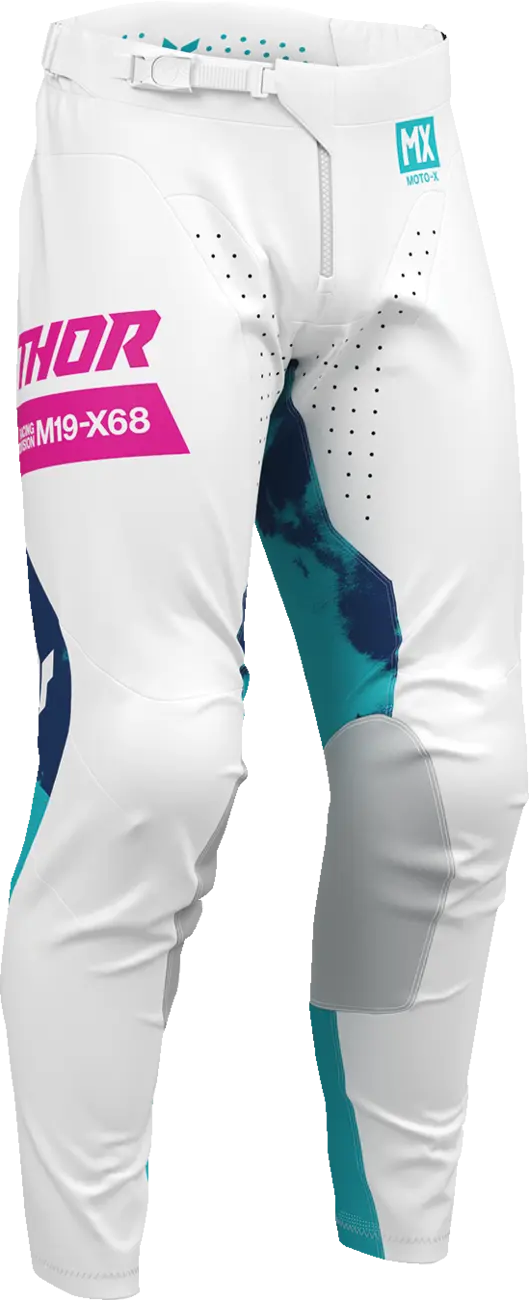 Thor Launchmode Bleach Pants - Blue/Pink/White/Aqua