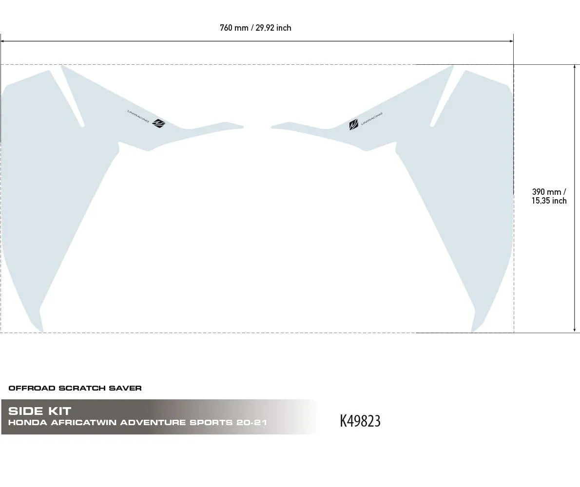 Uniracing Scratch Saver For Honda - Clear Vinyl