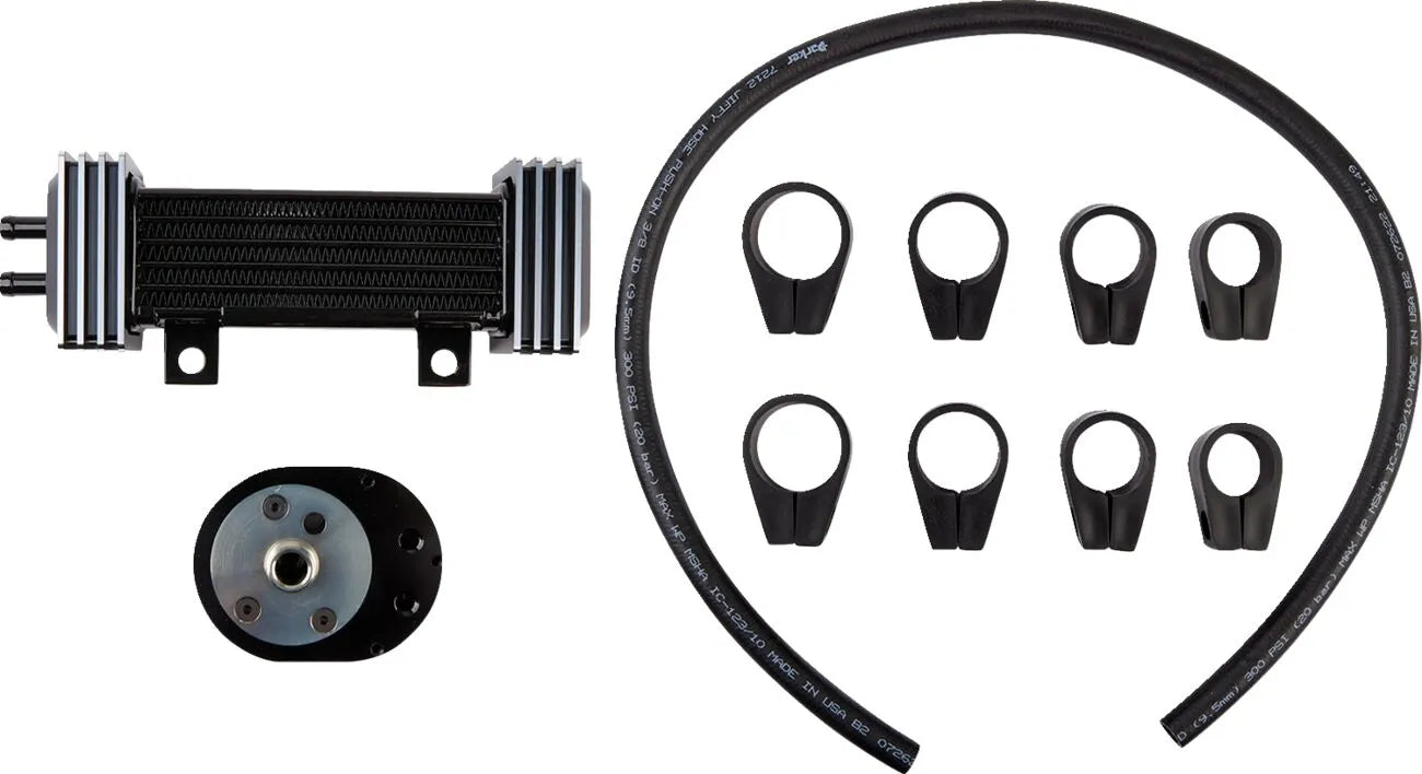 Jagg Oil Coolers Vertical Frame-mount Oil Cooler Kit