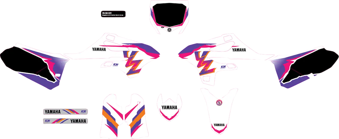 D'cor Visuals Complete Graphics Kit For Yamaha Yz