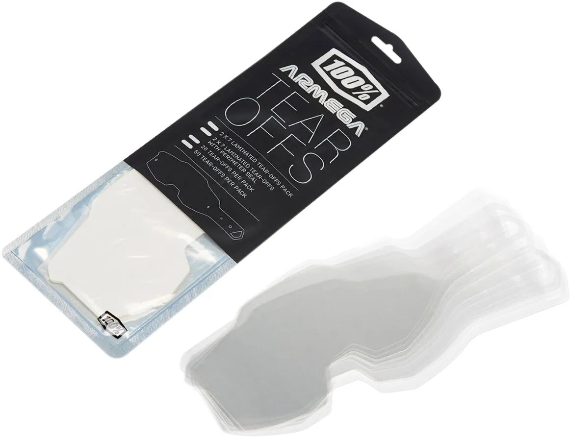 100% Armega ARmatic Goggle Tear-Offs 50-Pack