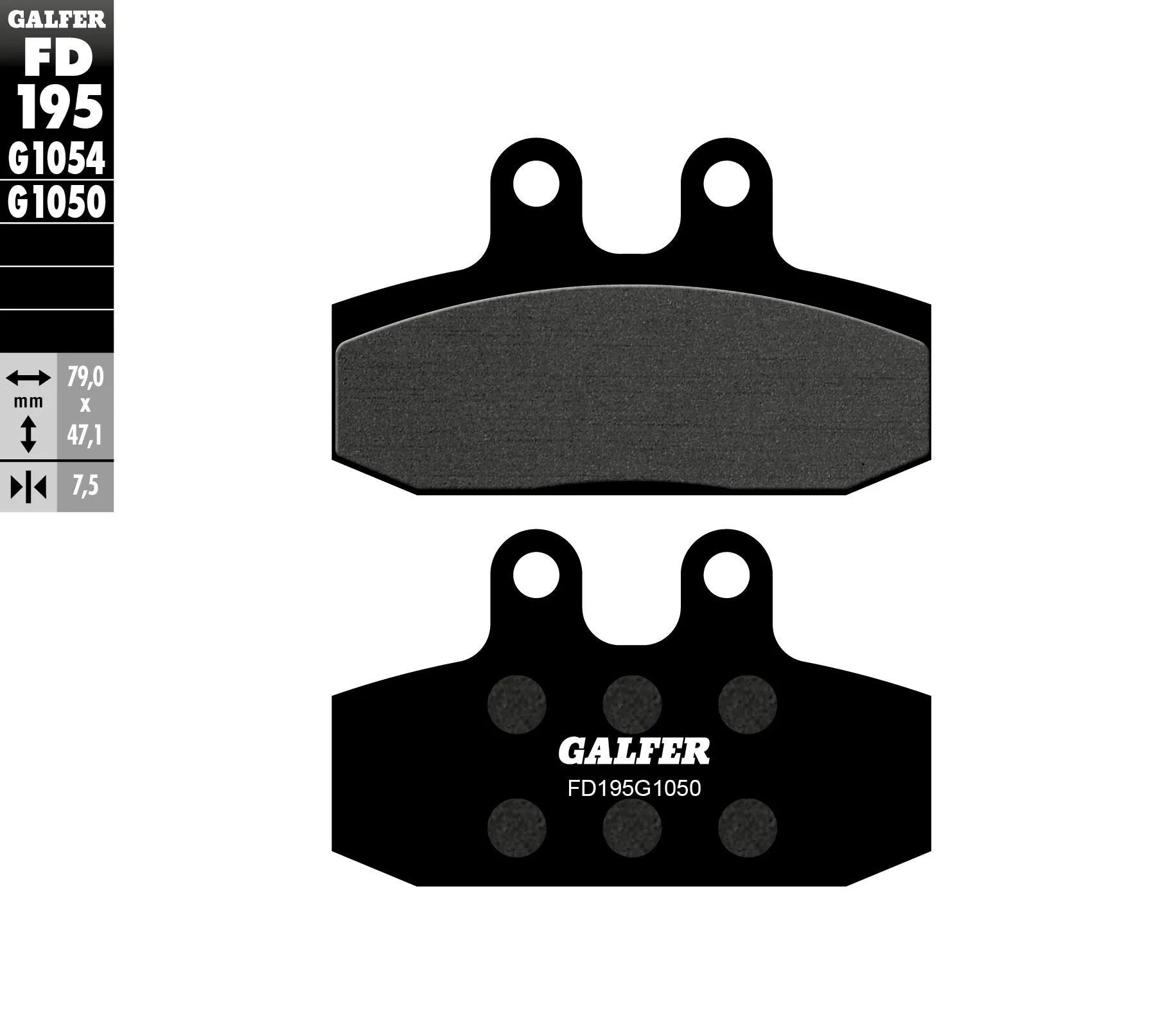 Galfer Semi-metallic Brake Pads For Oem Replacement