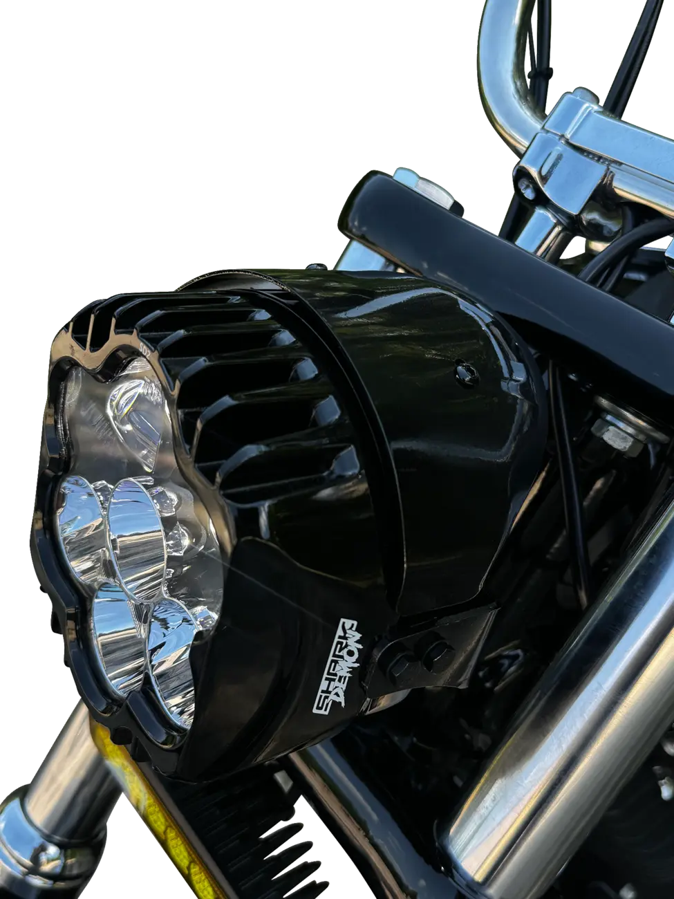 Custom Dynamics Shark Demon® Led Pedestal Headlight