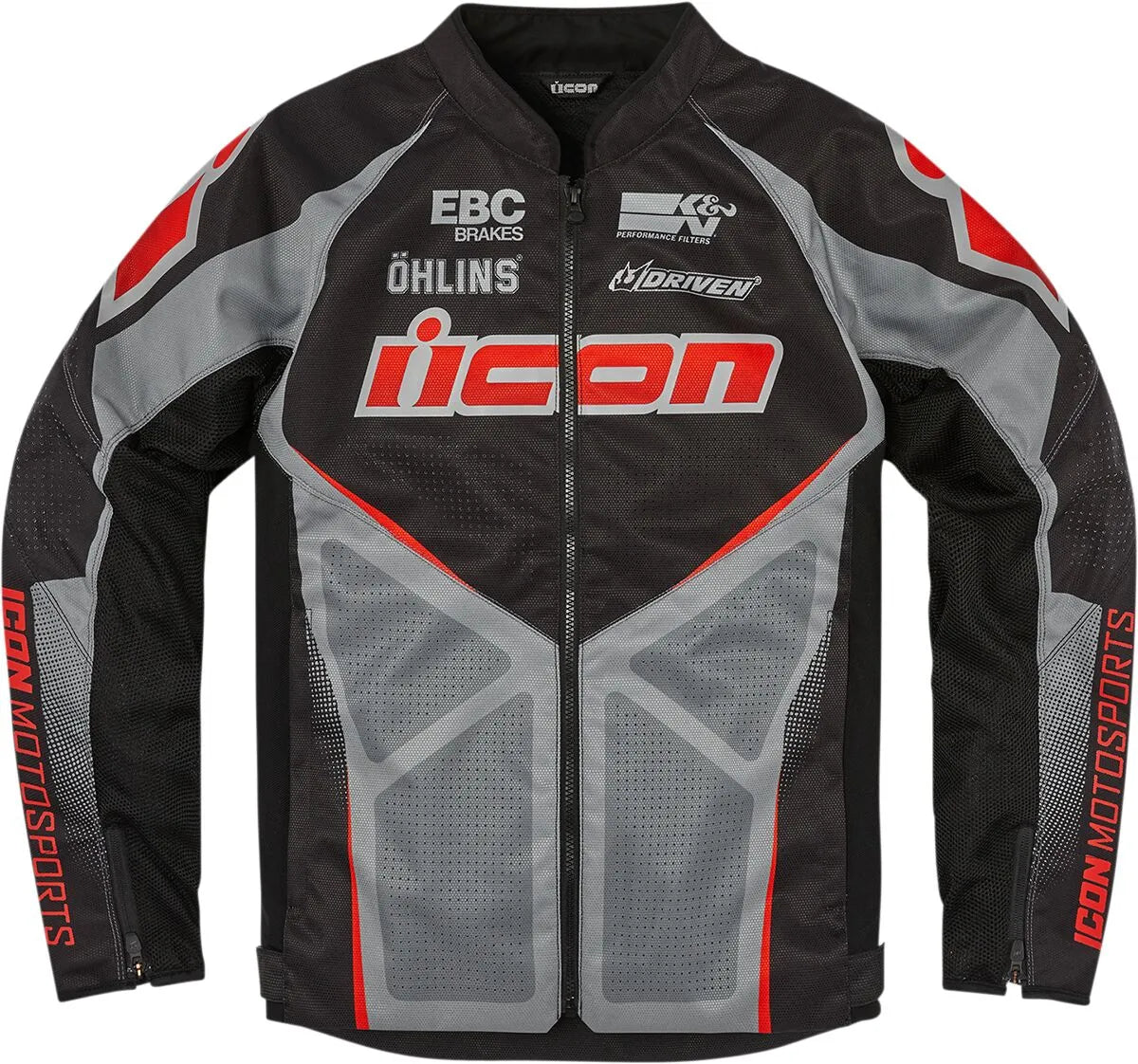 Icon Hooligan Ultrabolt Jacket - Black/Gray/Red