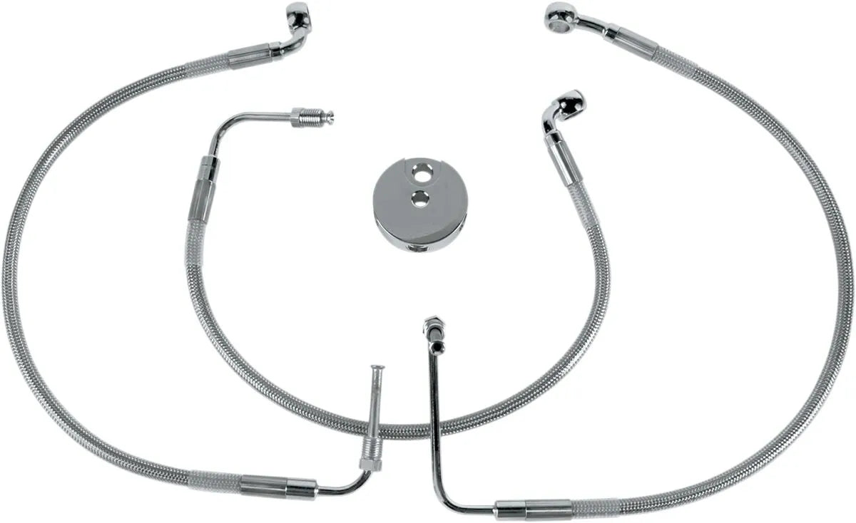 Drag Specialties Rustfri stål Bremse Slange Kit