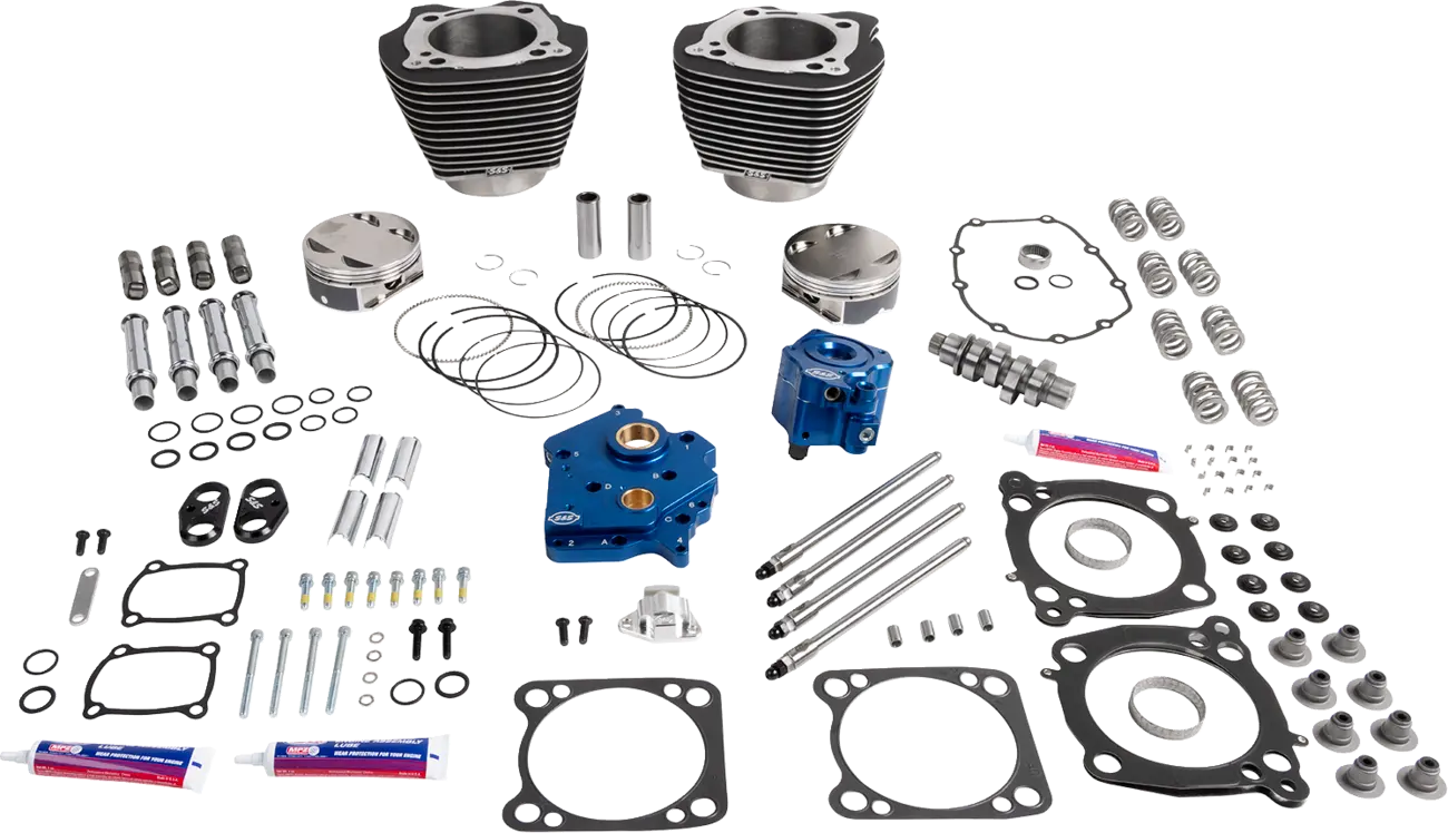 S&S Cycle 132" Power Package Engine Kit for M8
