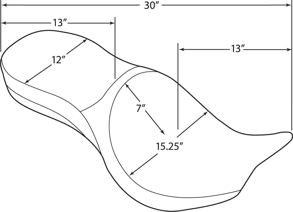 Drag Specialties Low-profile Touring Seat - For VICTORY