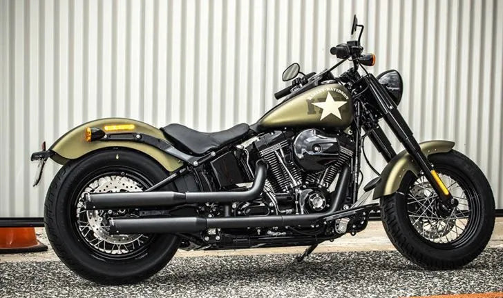 Rinehart Racing 3" Slip-on Lyddæmpere Til Softails (Sort)