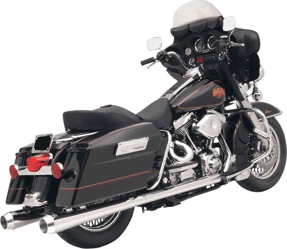 Bassani Xhaust Megaphone Slip-on Lyddæmpere - Krom