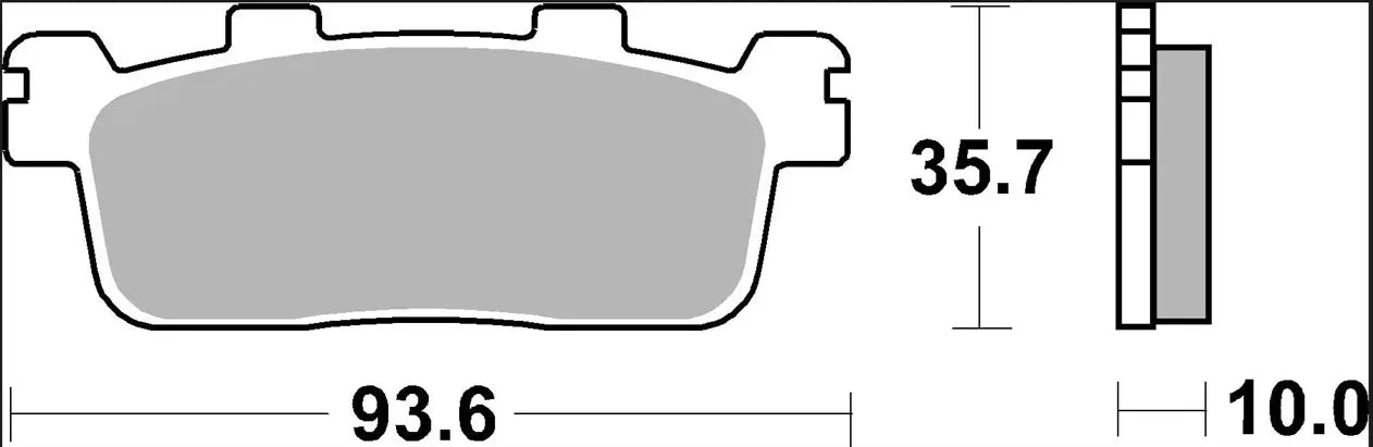 Brembo Prime Line Carbon Ceramic Brake Pad Set