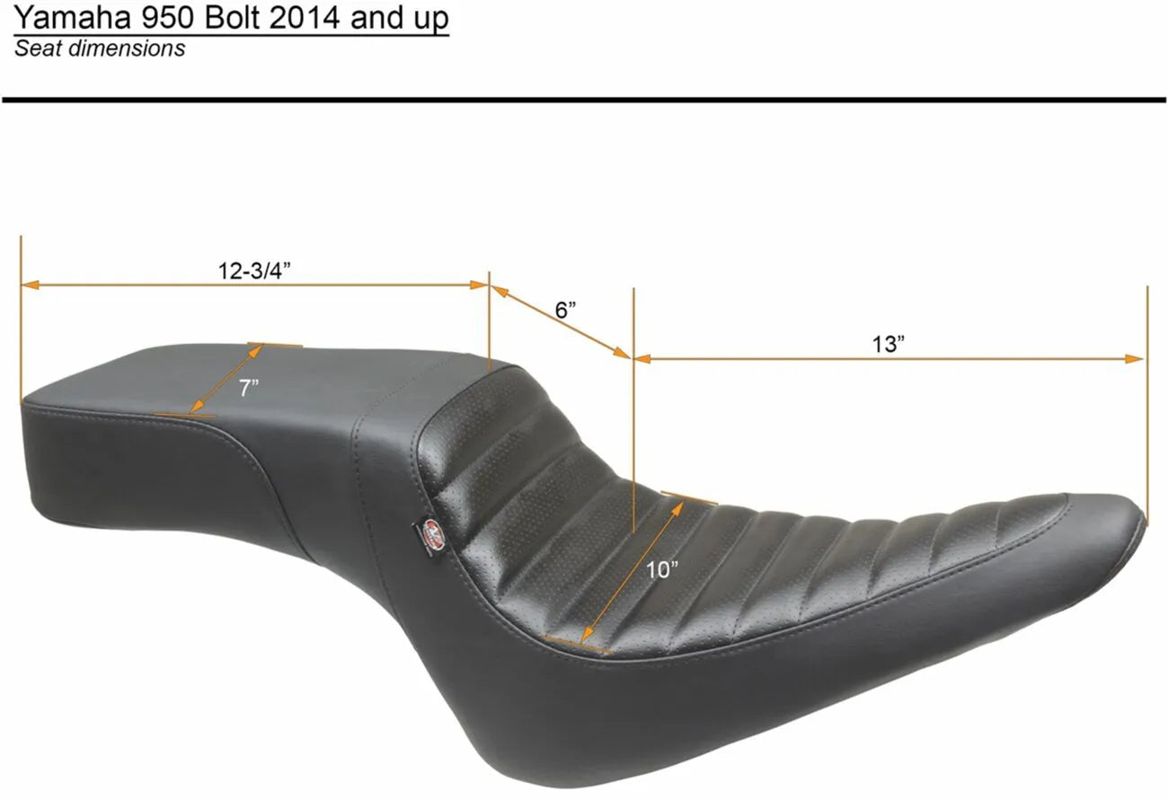 Mustang Squareback One-piece Seat - For YAMAHA