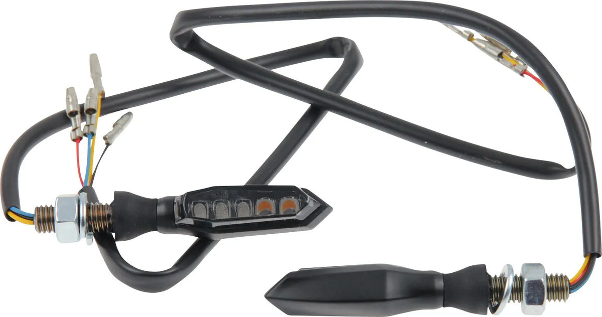 Cult-Werk Rear 3-in-1 Turn Signal Kit - E-Marked - Black - HD-UNI005