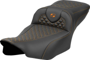Saddlemen Roadsofa Dragon Scale Seat - For Harley Davidson