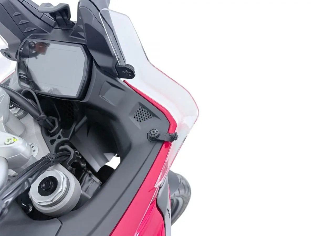 Wrs Side Deflectors Ducati Multistrada V2 - Clear