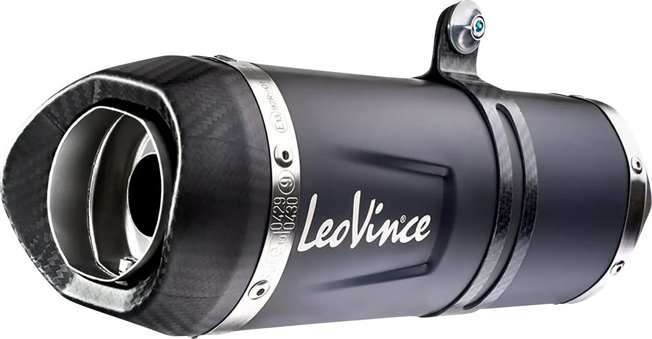 Leovince Lv One Evo Black Komplet Udstødningssystem - ECE Godkendt
