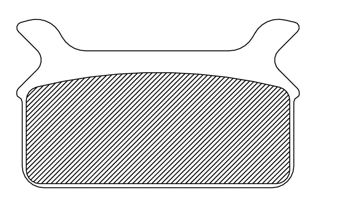 Drag Specialties Sintrede Metal Bremseklodser Til Harley-Davidson - Bag