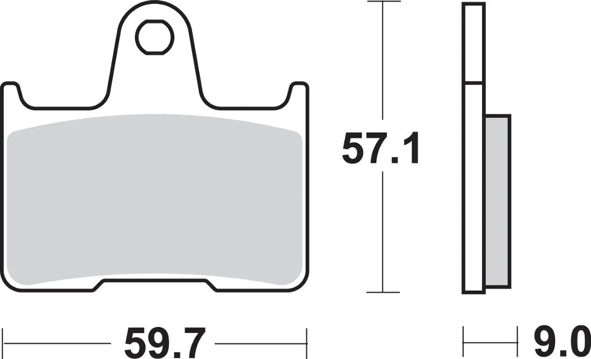 Sbs Ls Street Excel Sintrede Bremseklodser Bag - Bag