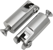 Accutronix Foot Peg Mounts - Chrome Aluminum