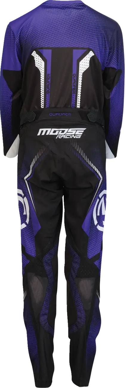 Moose Offroad Youth Qualifier Pants - Black/Purple/White