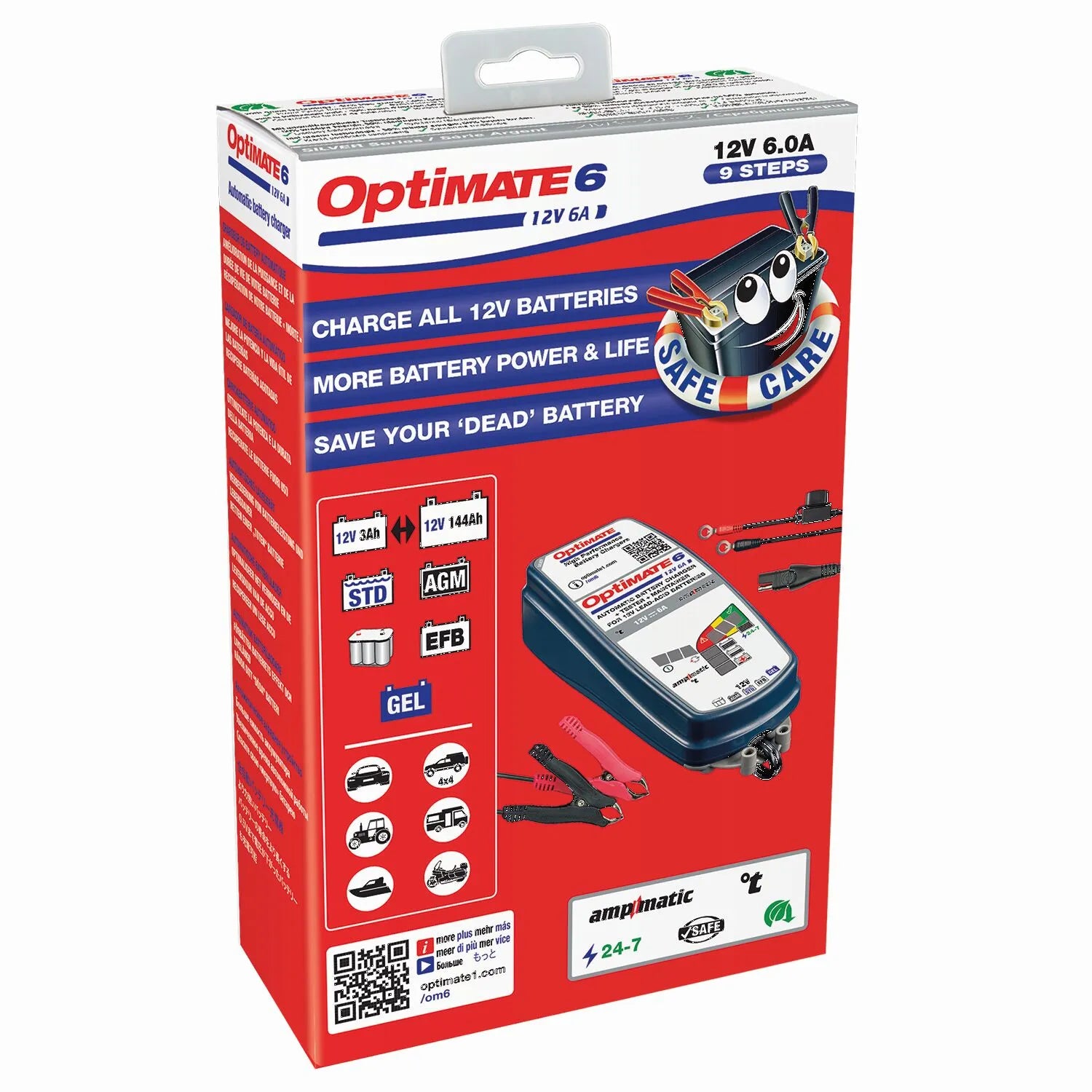 Tecmate Optimate 6 Select 12v Battery Charger/power Supply