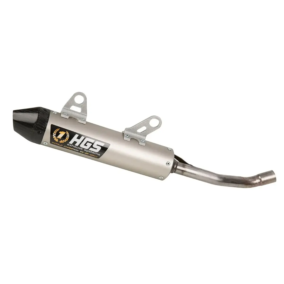 Hgs 2-stroke Silencer Exhaust Muffler - Aluminum/carbon Fiber