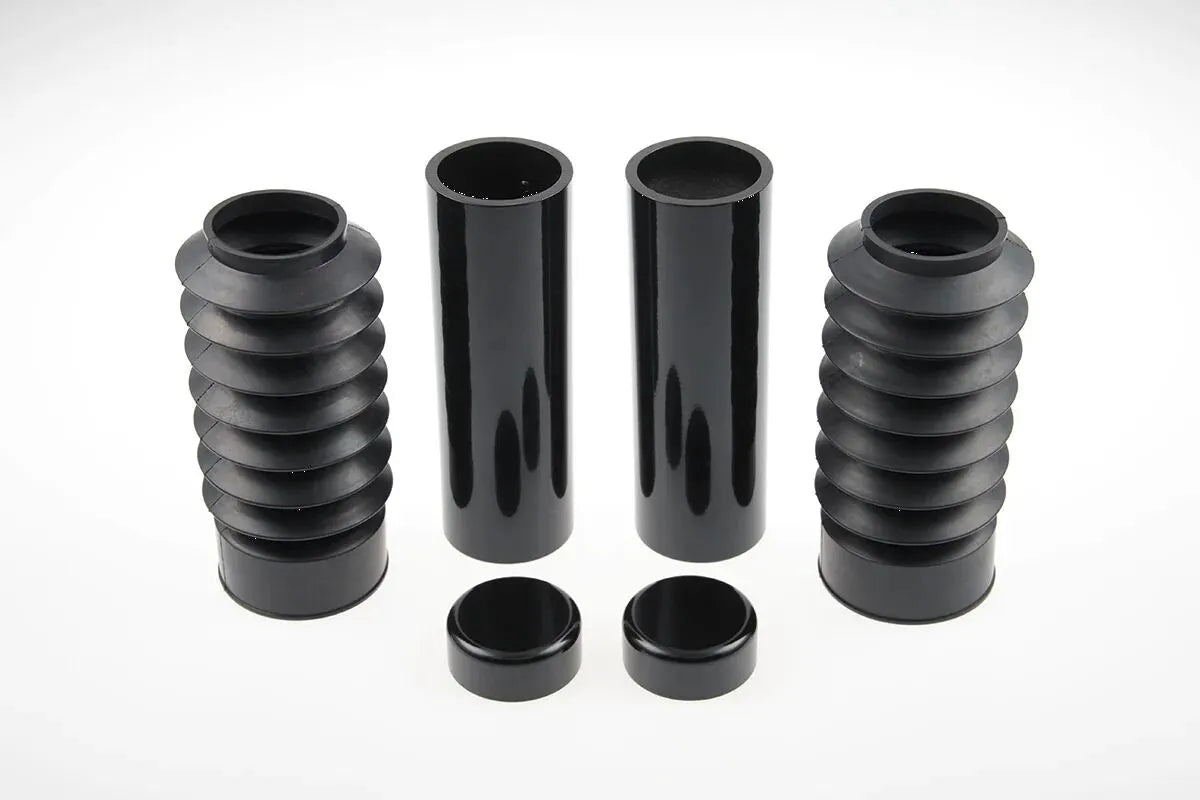 Cult Werk Fork Covers - Gloss Black Aluminum