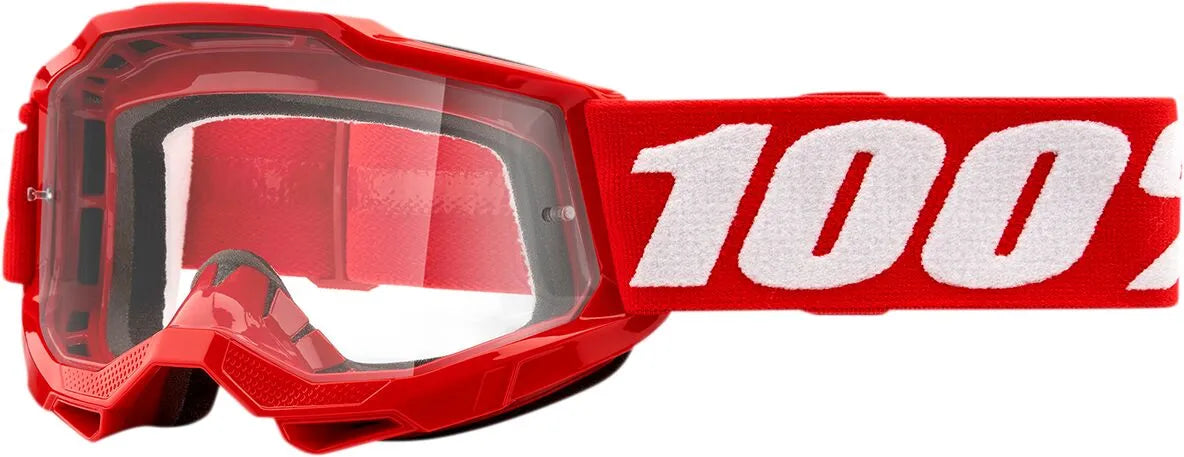 100% Accuri 2 Youth Goggle Red Clear Lens