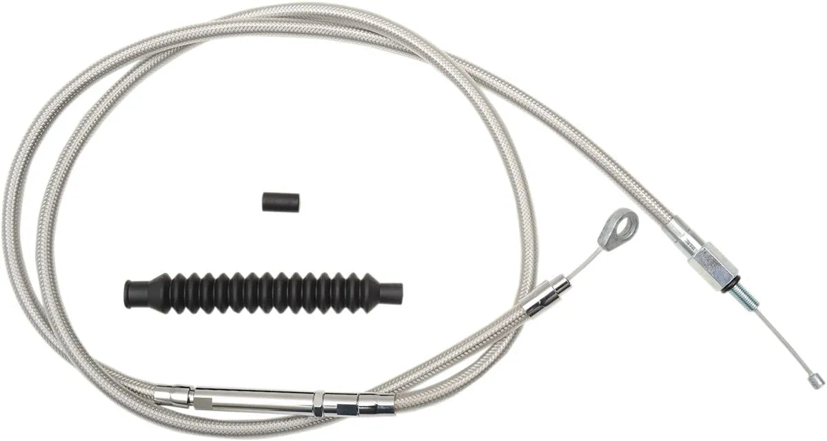 La Choppers Stainless Steel Braided Clutch Cable for 12"-14" Ape