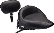Mustang Wide Solo Seat With Removable Backrest - For Harley Davidson