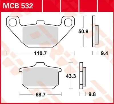 Trw All Round Sintered Metal Brake Pads