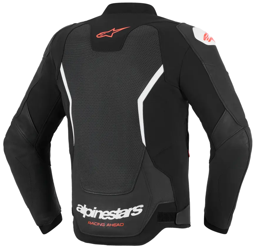 Alpinestars Gp Force Airflow V2 Leather Jacket - Black/White