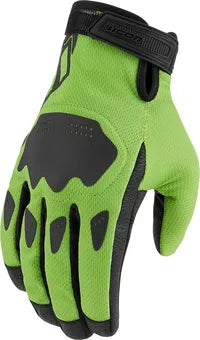 Icon Hooligan Ce Gloves For Sport Riding - Black/Green