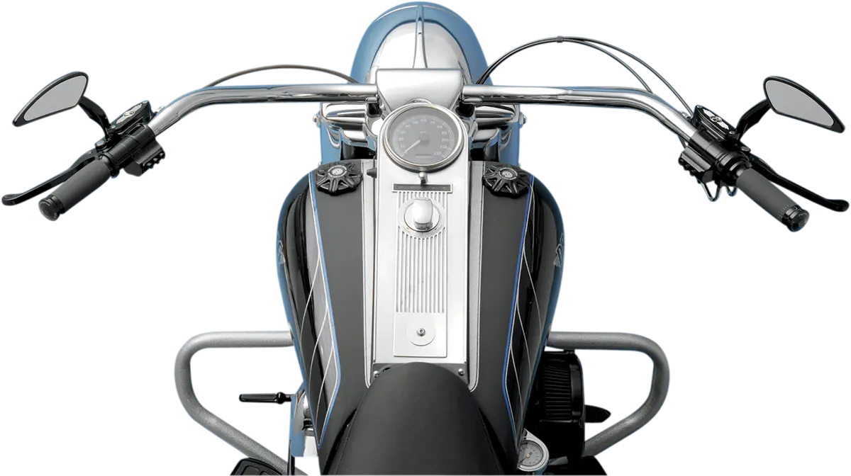 Burly Brand 1-1/4" Chrome Beach Bar Handlebar