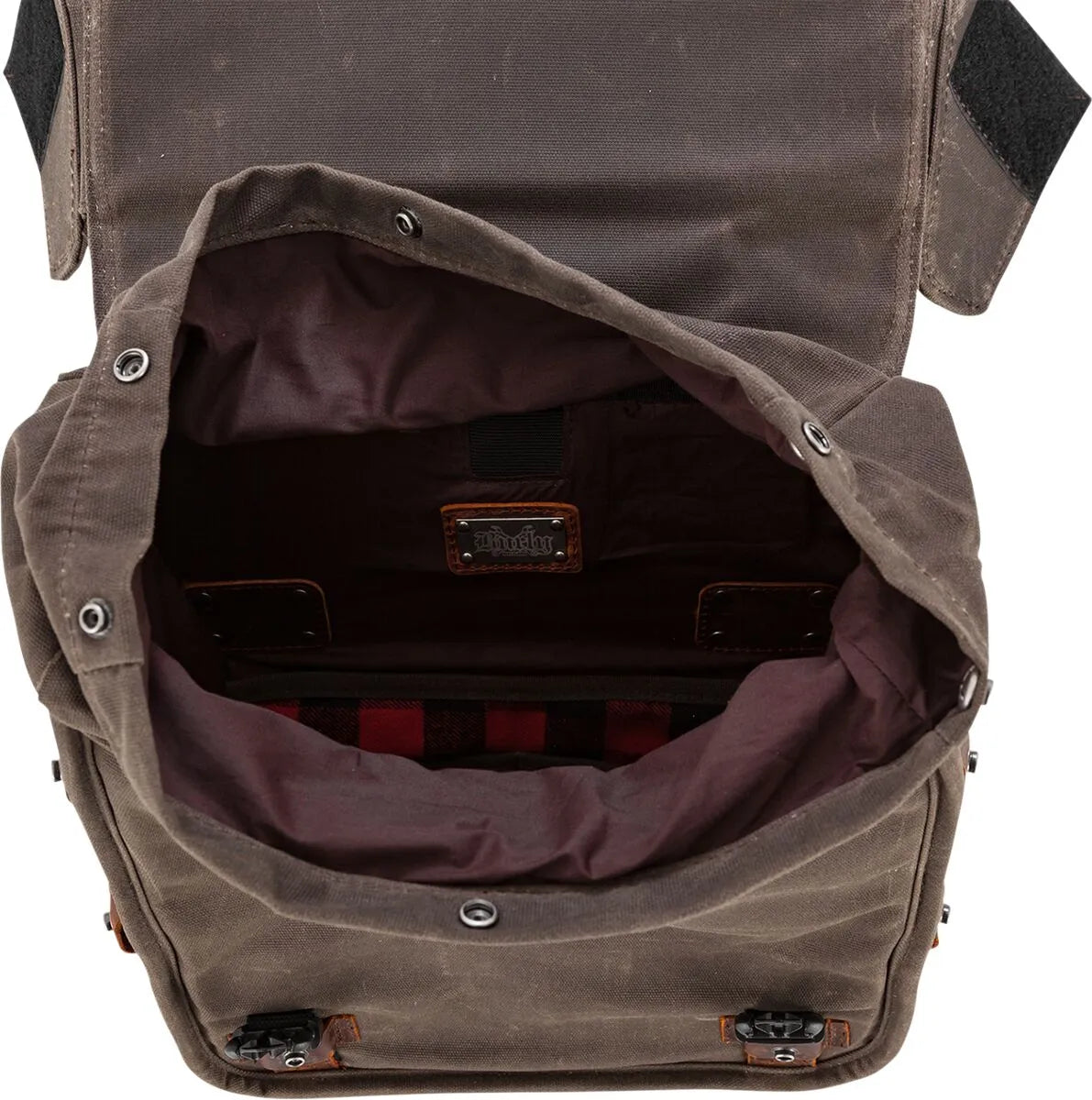 Burly Brand Throw-over Saddlebag - Brown Leather