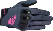 Alpinestars Women's Chrome Gloves - Blue/Purple/Asphalt Black