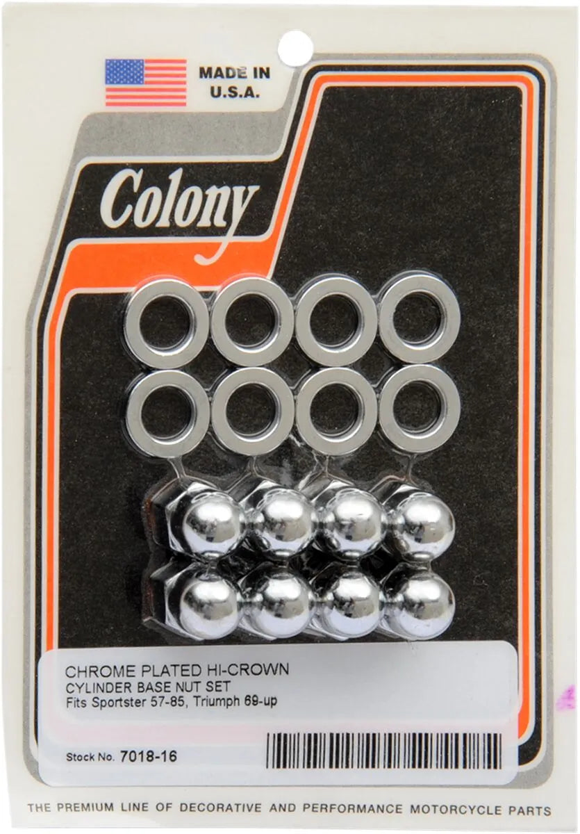 Colony Acorn Cylinder Base Nut Kit for Harley Davidson Sportster