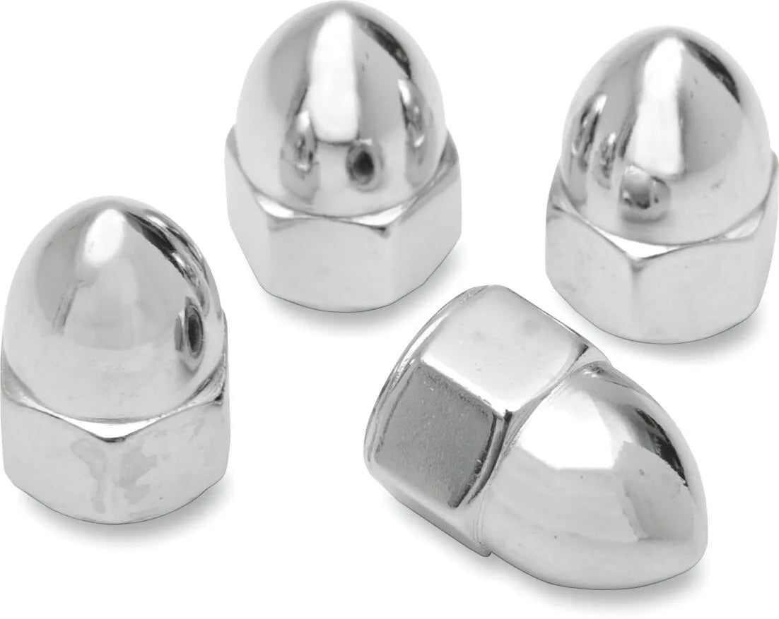Drag Specialties Chrome Acorn Nuts 1/4-20 UNC