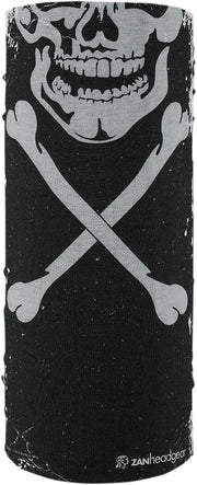 Zan Headgear Motley Tube Neck Tube Skull and Crossbones