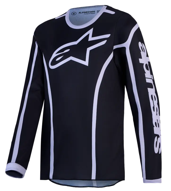 Alpinestars Youth Fluid Apex v2 Jersey Black/Silver