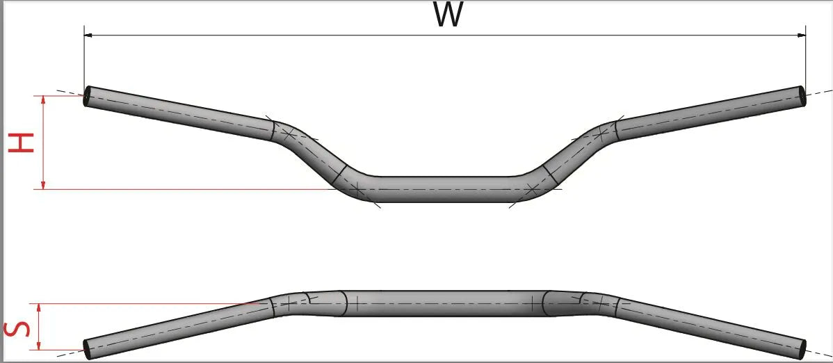 Neken Variable Diameter Handlebars 28.6 Mm Blue/orange