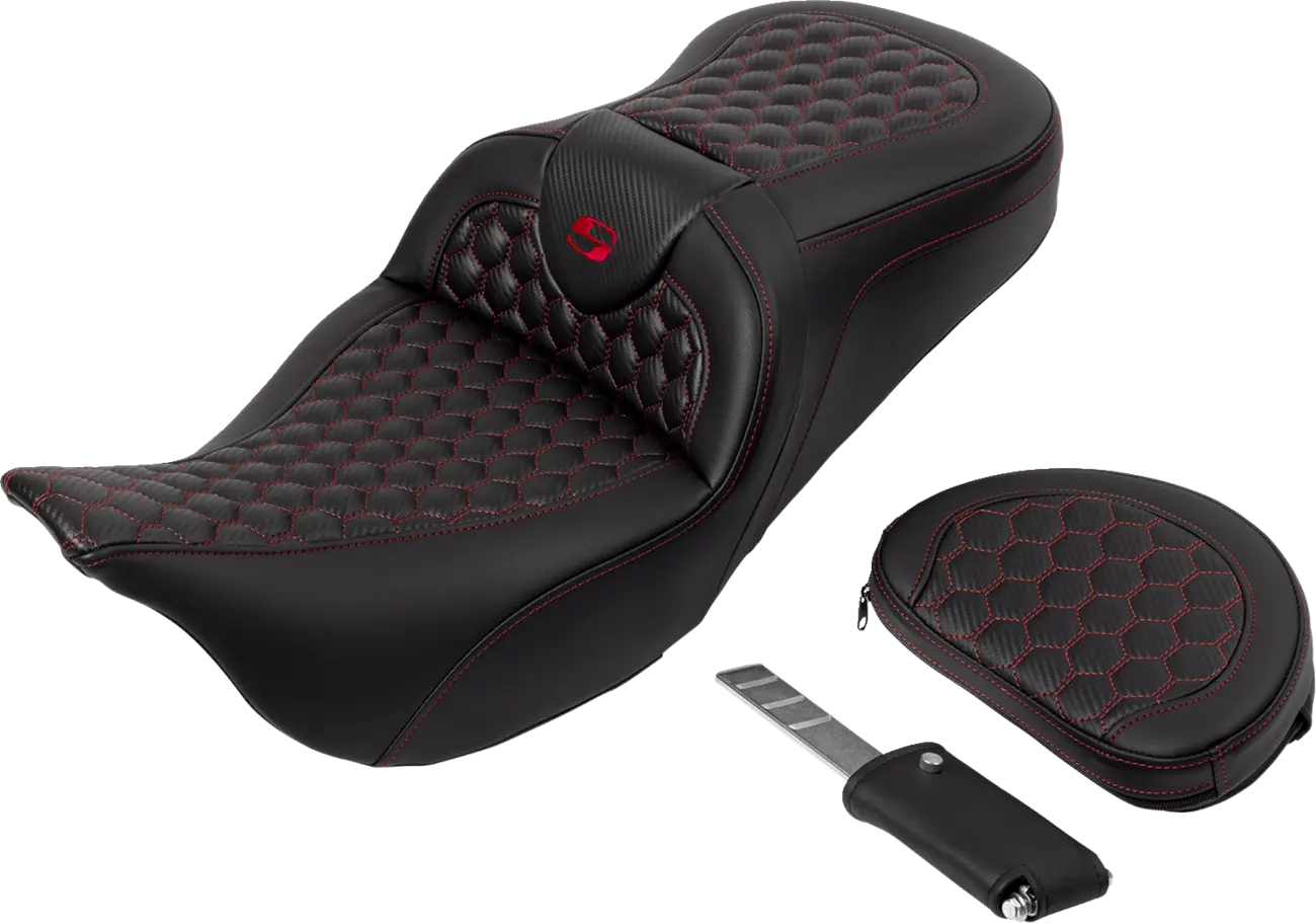Saddlemen Honeycomb Roadsofa Seat - For Harley Davidson