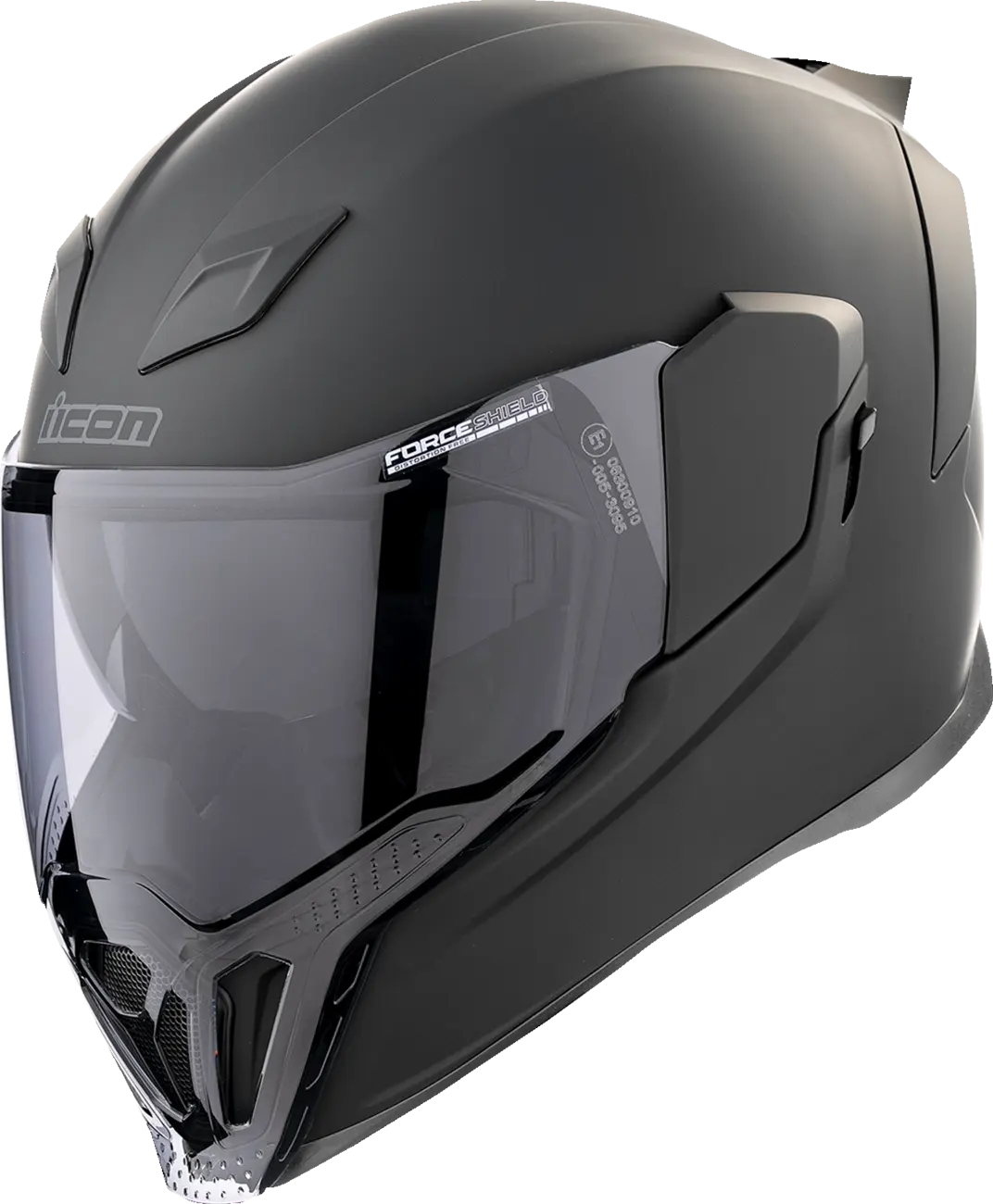 Icon Airflite Dark Helmet Full Face Matte Black