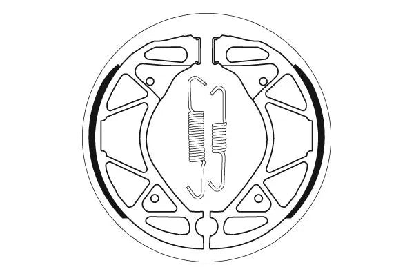 Sbs Street Organic Brake Shoes Set - Rear